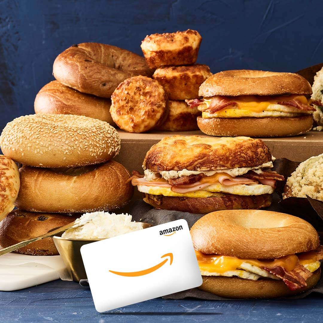 Treat your team to Noah's catering and get rewarded with an Amazon gift card