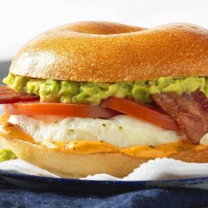 Bacon, Avocado, & Tomato Egg Sandwich